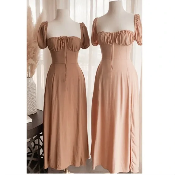 Maxi Dress w/ Slit - Picture 1 of 7